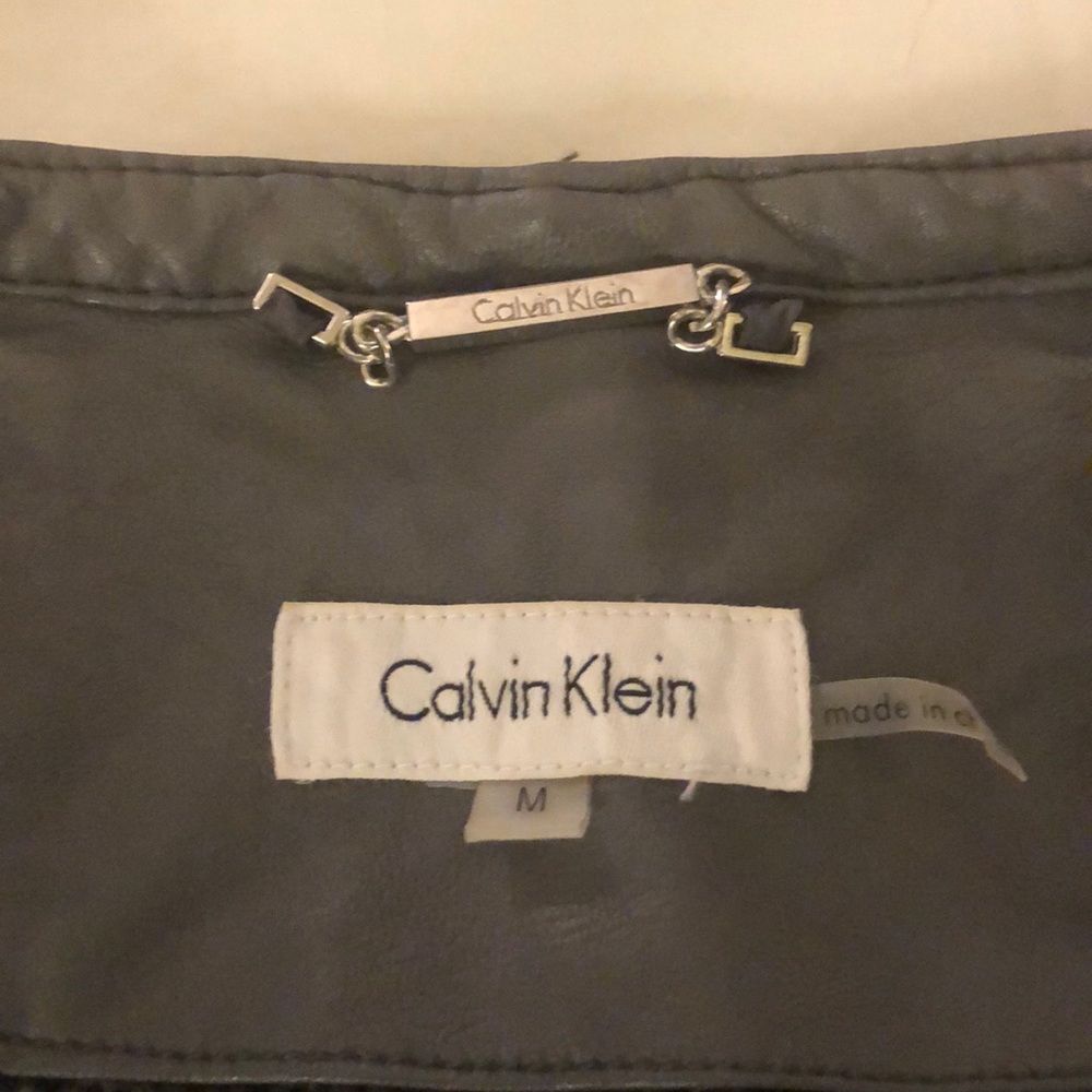 Gray Leather Jacket - image 2